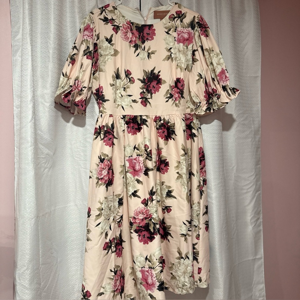 JessaKae Floral Dress with Zipper size XL